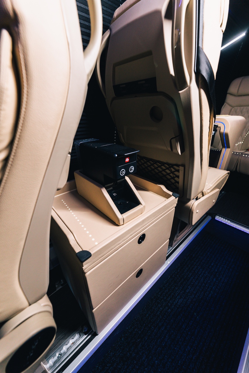 Rent a Mercedes-Benz Sprinter MiniBus with Coffee machine